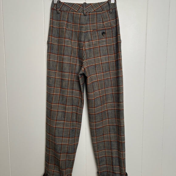 WILFRED | High Rise Plaid Trouser Pants - Picture 3 of 6